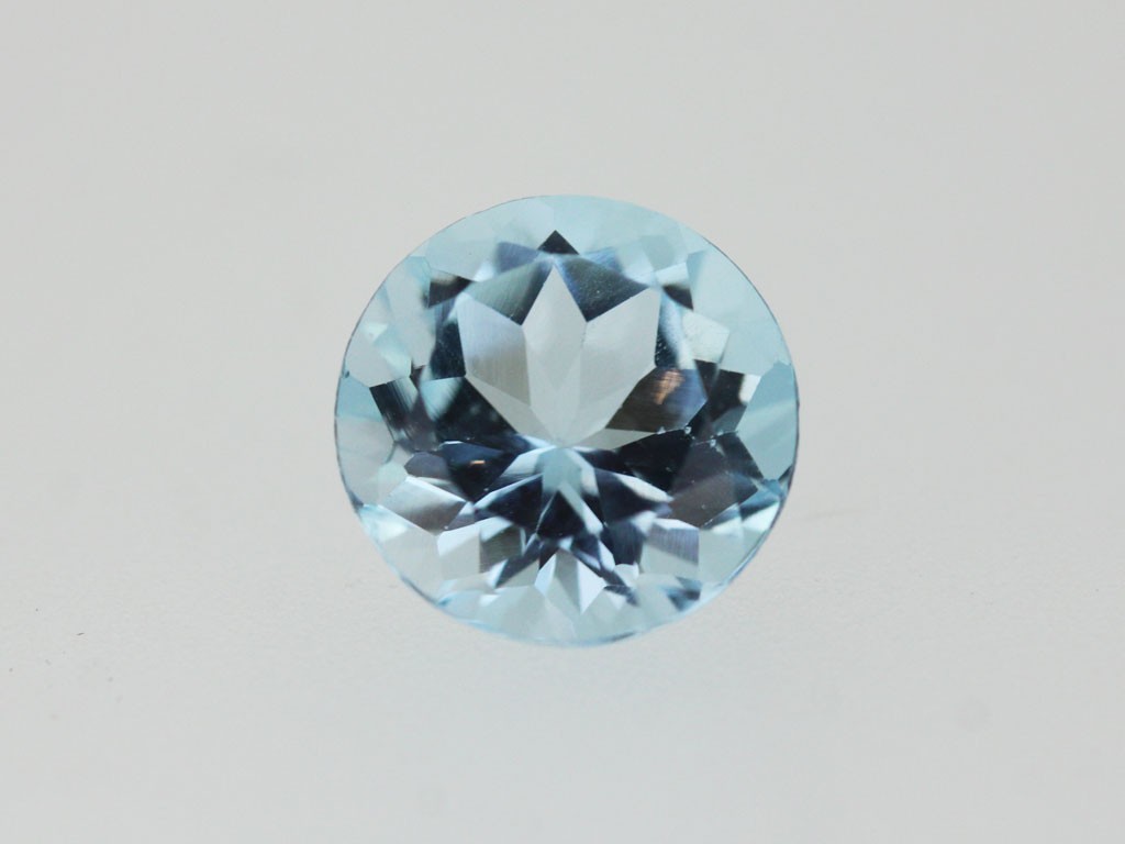 Topaze bleue ronde 11mm 6.13cts