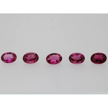 Tourmaline rose ovale 7x5mm