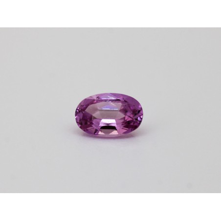 Saphir rose ovale 6x4mm 0.45ct