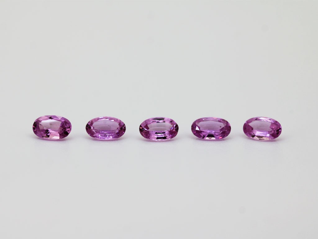 Saphir rose ovale 6x4mm 0.45ct
