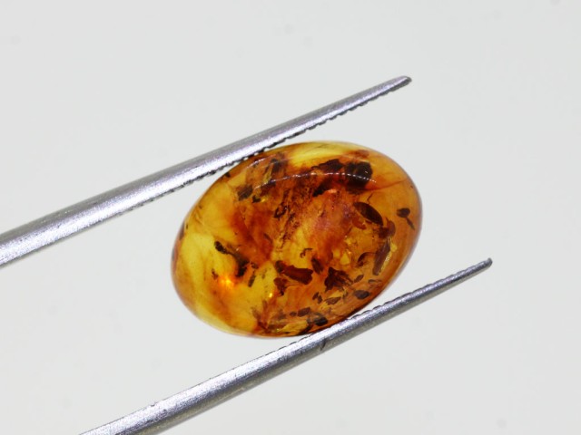 Ambre cabochon ovale...