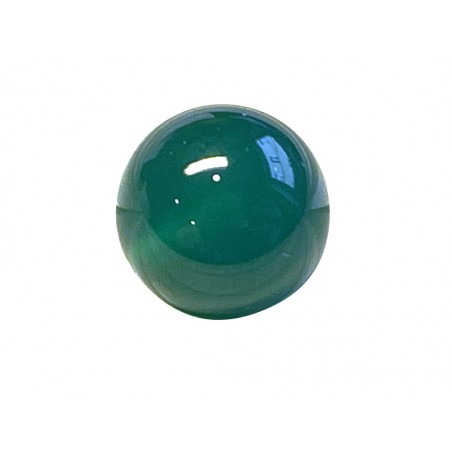 Perle Agate Verte - 1 ou 2 trous