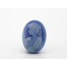 Camée agate bleue ovale 16x12mm 5.91cts