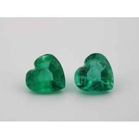 Emeraudes Coeurs 5x5mm 0.65ct