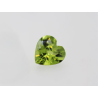 Péridot fin coeur 7mm 1.24ct