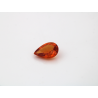 Saphir poire orange 7x5mm 0.75cts