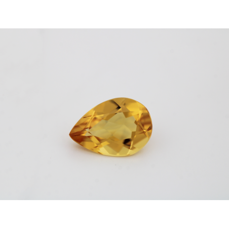 Citrine fine poire 10x7mm 1.59cts