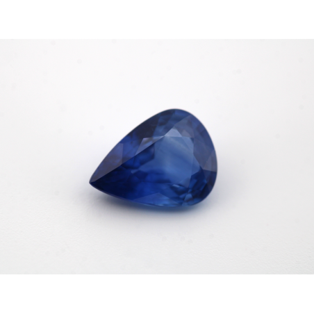 Saphir fin poire 8x6mm 1.25cts
