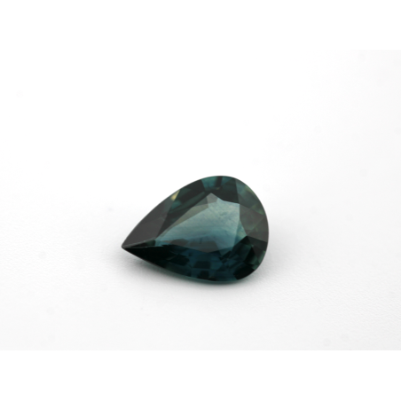 Saphir teal fin poire 8x6mm 1.93cts