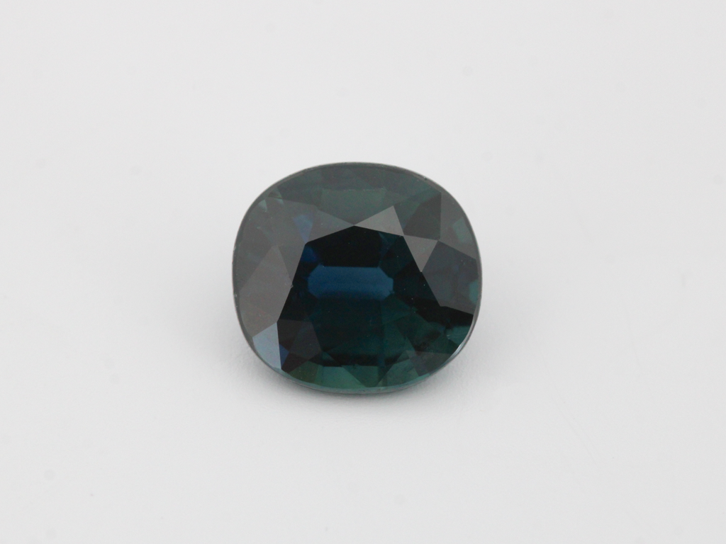 Saphir teal coussin 9x8.5mm 2.95cts