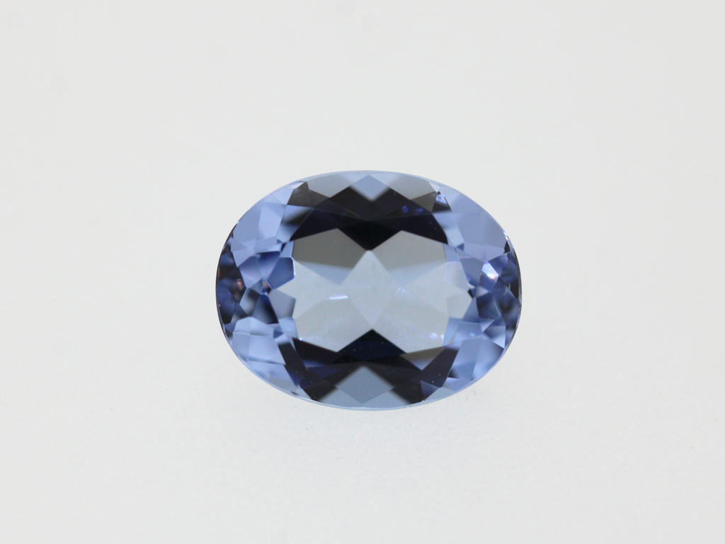 Beryl bleu traité ovale 10x8mm 2.51cts