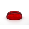 Ambre teintée rouge ovale cabochon 18x13mm 4.92cts