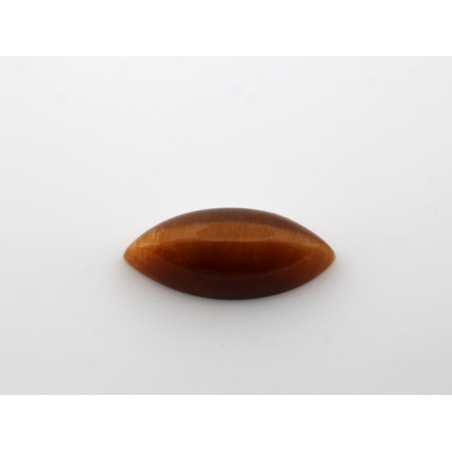 Oeil de tigre cabochon navette 21x9mm 8.03cts