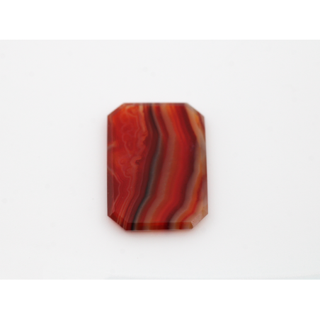 Agate rubanée plaquette R.P.C 14.7x10.7mm 2.83cts