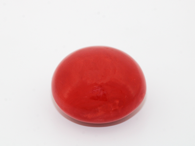 Corail cabochon rond 12.5mm...