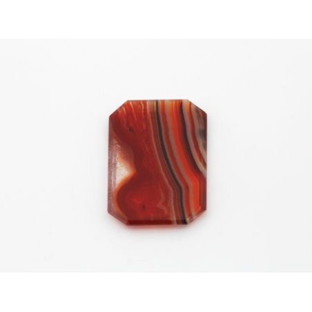 Agate rubanée plaquette R.P.C 19.2x13.5mm 5.05cts