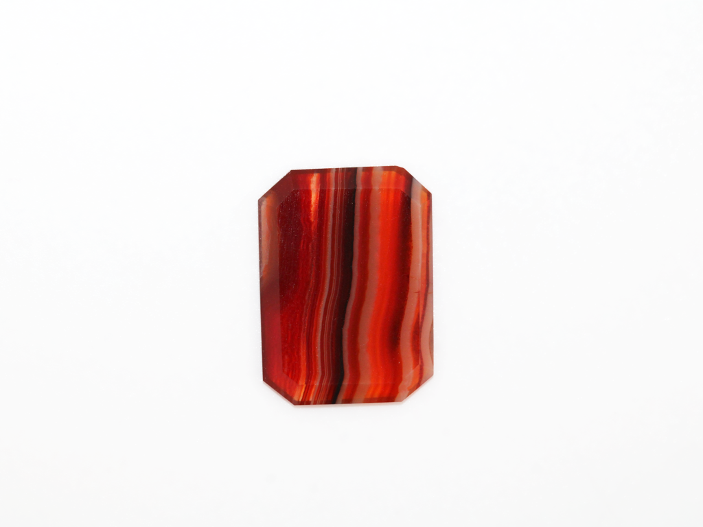 Agate rubanée plaquette R.P.C 14.5x10.6mm 3.16cts