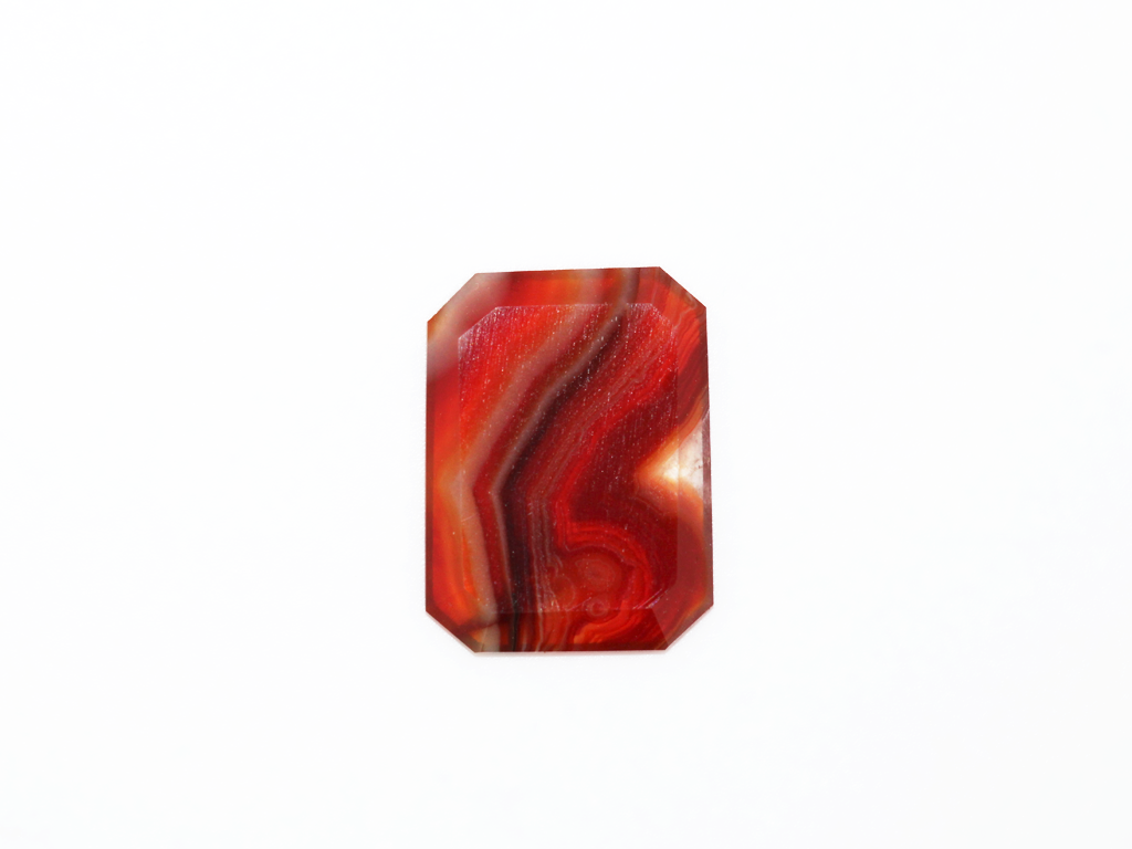 Agate rubanée plaquette R.P.C 14.5x10.8mm 3.28cts