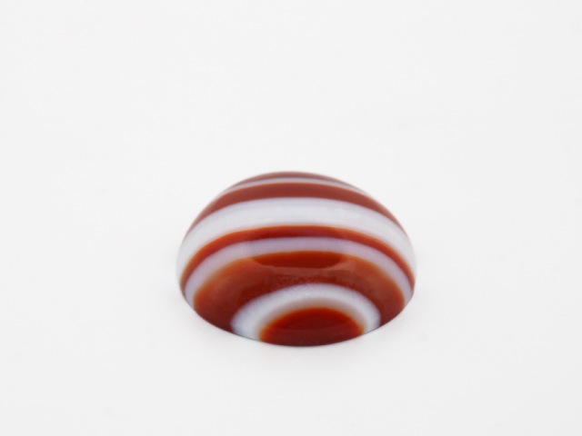 Agate rubanée cabochon rond...