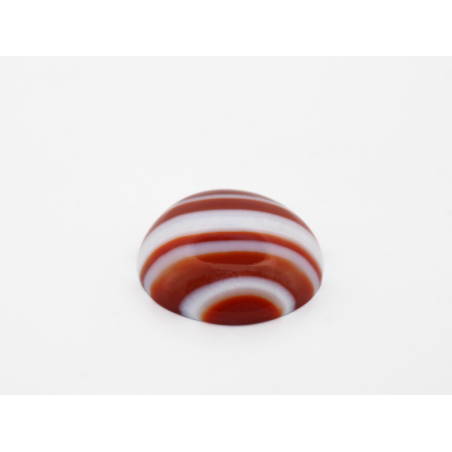 Agate rubanée cabochon rond 15mm 8.47cts