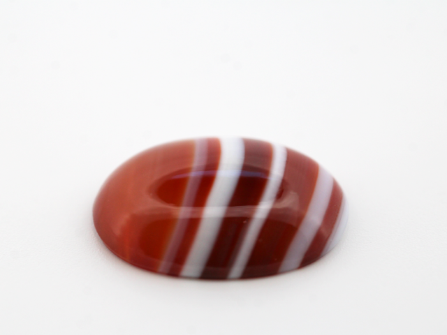 Agate rubanée cabochon...