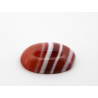 Agate rubanée cabochon ovale 16.3x12.2mm 6.26cts