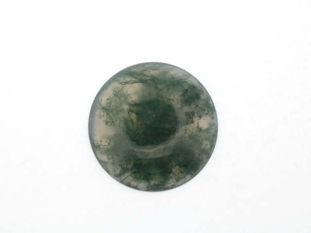 Agate mousse ronde cabochon...