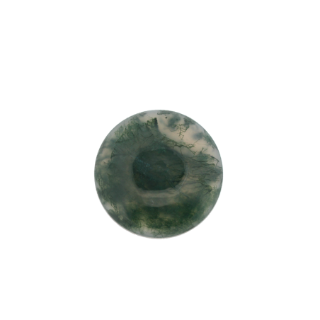Agate mousse ronde cabochon 20mm 15.26cts