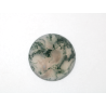 Agate mousse ronde cabochon 20mm 16.86cts