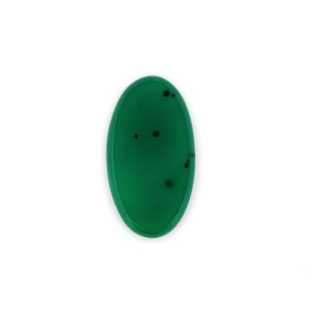 Agate verte ovale 32.5x17.7mm 15.77cts