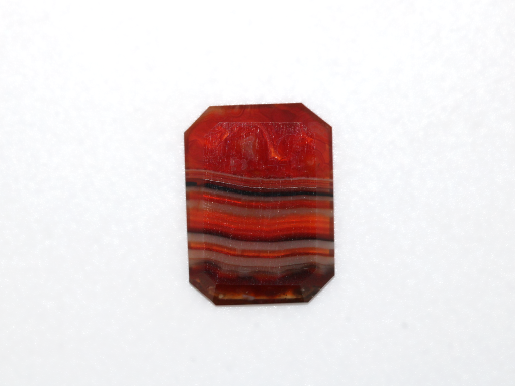 Agate rubanée plaquette R.P.C 15x11mm 3.30cts