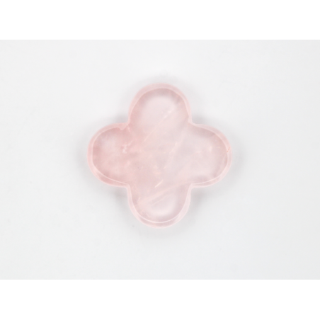 Quartz rose trèfle 14.2mm 3.38cts