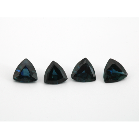 Saphir fin teal troïdia 4.5x4.5mm 0.35ct