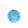 Topaze traitée swiss Blue ronde 12mm 7.28cts