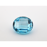 Topaze traitée ovale briolette 14x12mm 9.81cts