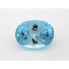 Topaze traitée "sky blue" ovale 18x13mm 16.70cts