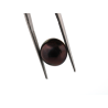 Perle Mabé teintée noir ronde 12mm 5.71cts