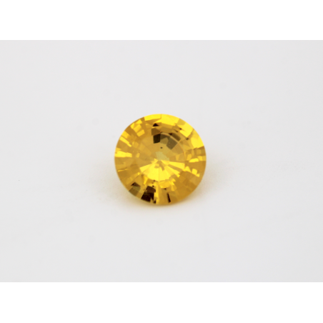 Saphir fin Jaune traitée Rond 6mm 0.86ct