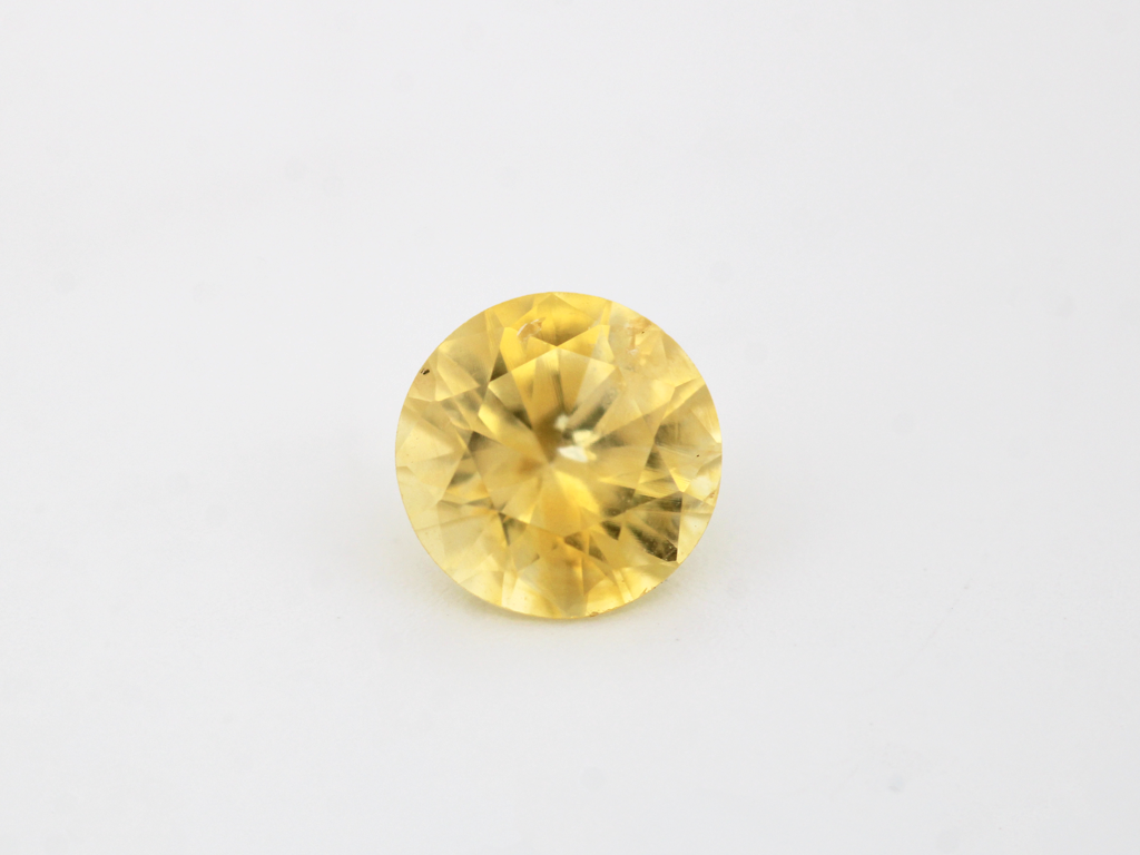Saphir fin Jaune Rond 5mm 0.61ct