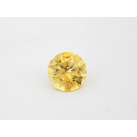 Saphir fin Jaune Rond 5mm 0.61ct