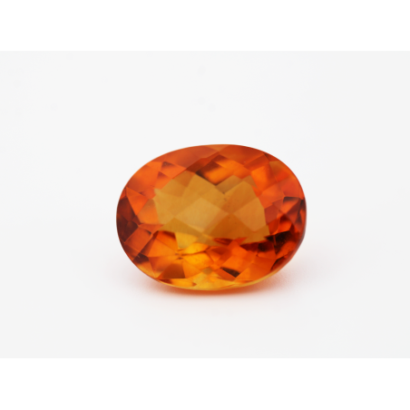 Citrine fine ovale briolette 14x10mm 6.2ct