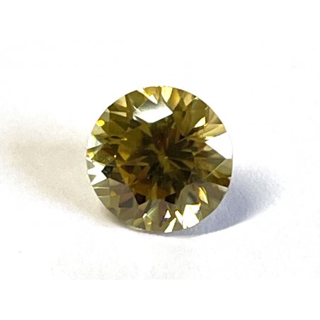 Zircon Jaune Rond 6.5mm 1.42ct