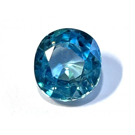 Zircon Bleu Ovale 9.1x8.3mm 3.86cts