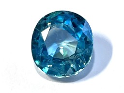 Zircon Bleu Ovale 9.1x8.3mm 3.86cts