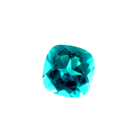 Tourmaline fine carré coussin 4.5x4.5mm 0.38ct