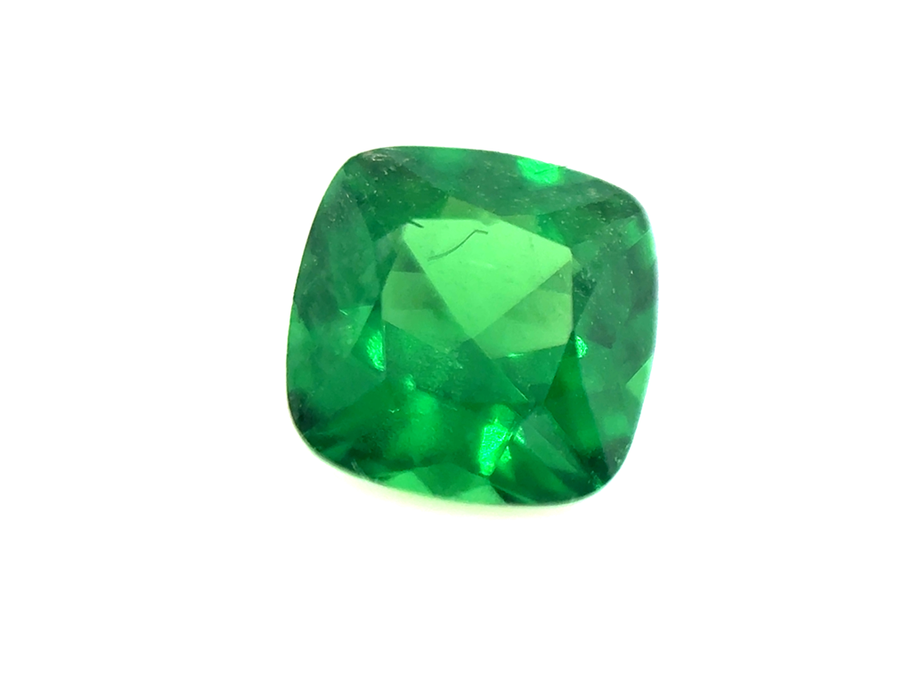 Tsavorite fine carré coussin 4.5x4.5mm 0.39ct
