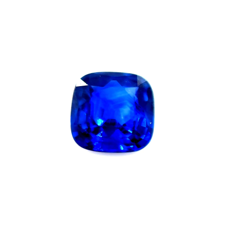 Saphir fin coussin 4.5x4.5mm 0.45ct