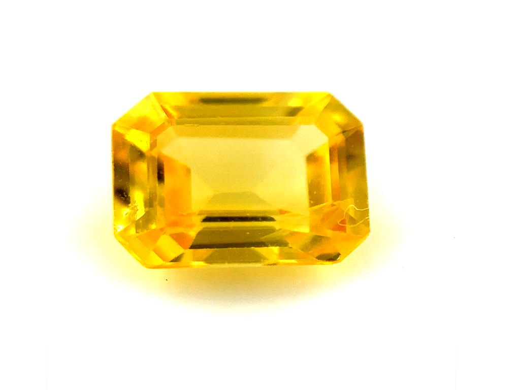 Saphir fin jaune RPC 7x5mm 1.06ct