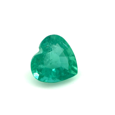 Emeraude fine coeur 5x5mm 0.64ct