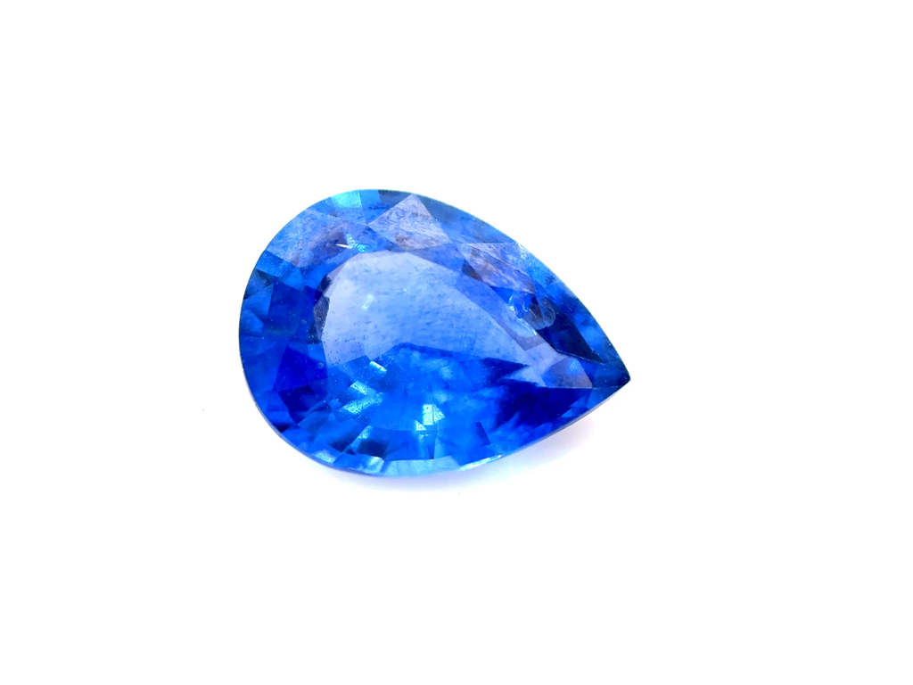 Saphir fin poire 8x6mm 1.24ct